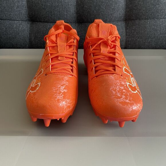 Under Armour Blur 2 MC Suede Orange Football Cleats 3027978-800 Men’s Size 13.5
